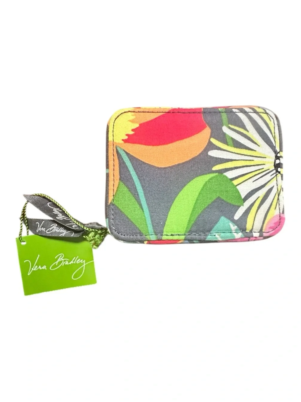 Vera Bradley Jazzy Blooms Travel Pill Case with Bright Floral Pattern